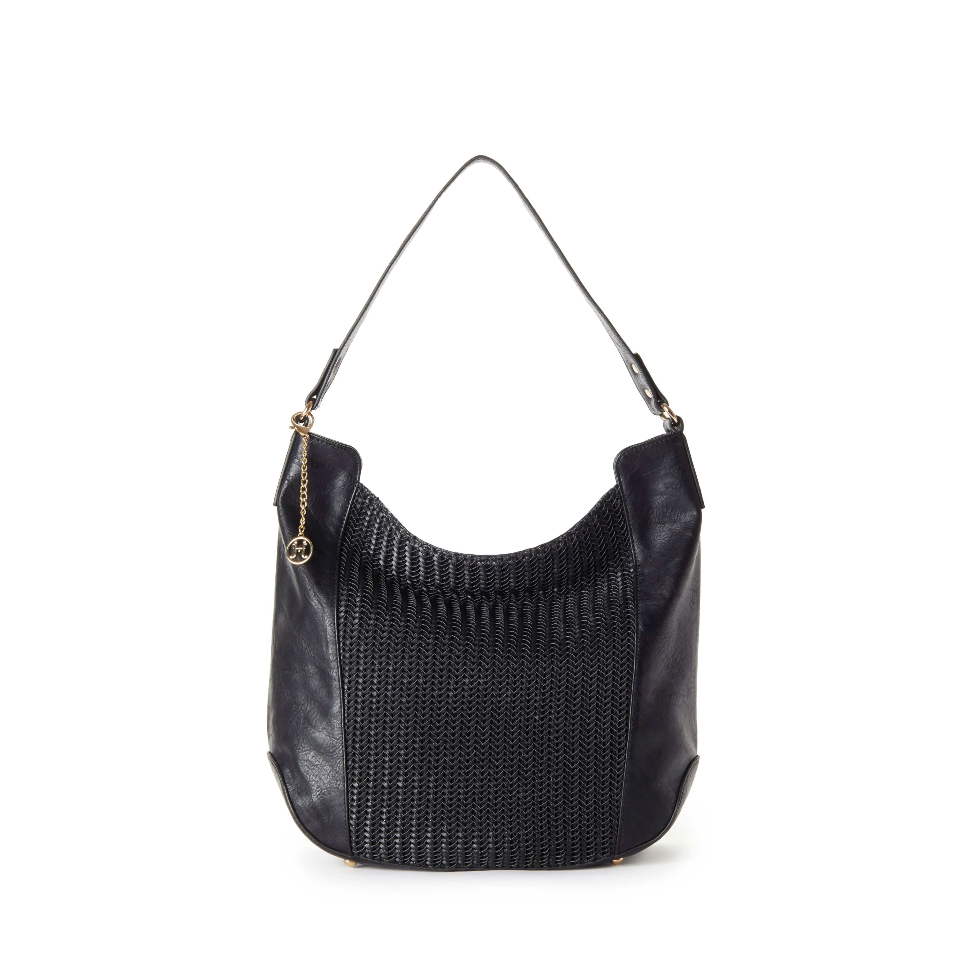 Gabriella Vegan Leather Chevron Weave Hobo | Multiple Colours