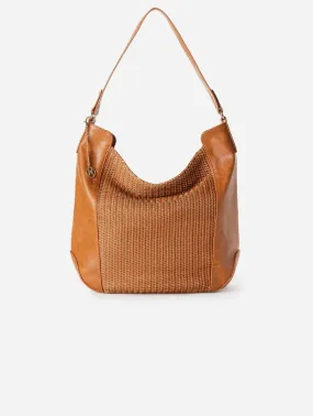 Gabriella Vegan Leather Chevron Weave Hobo | Multiple Colours