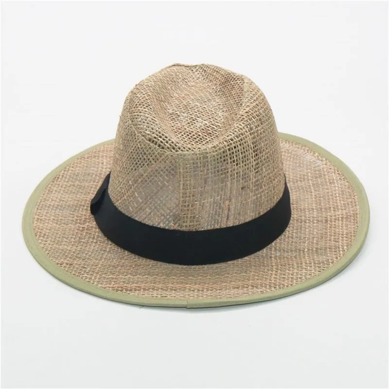 Hollow Woven Straw Panama Hat