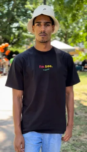 i'm free. Short sleeve T-shirt JUNETEENTH Edition is BACK! ♥️💛💚✊🏾