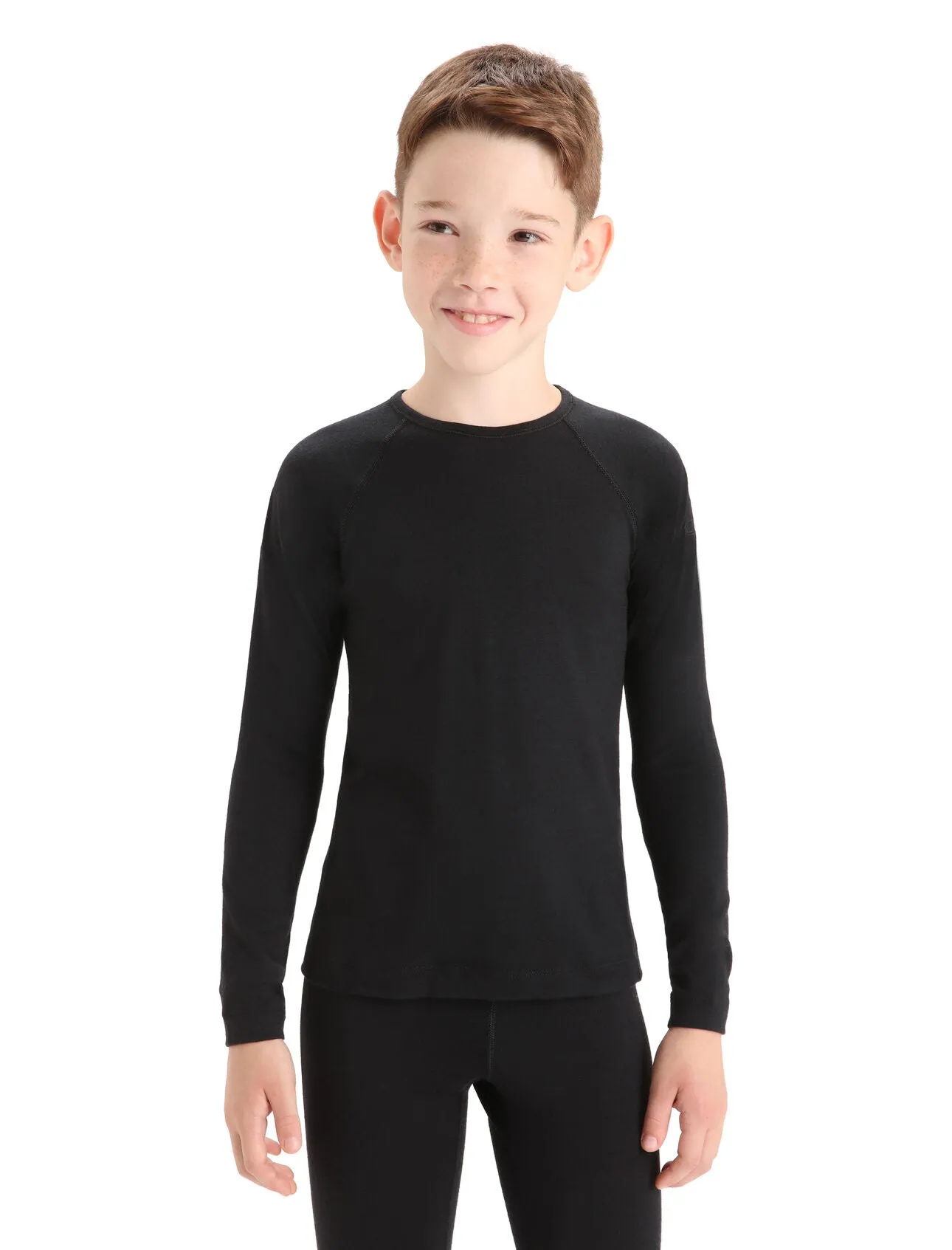 Kids 200 Oasis LS Crewe 8-14 Years - Black