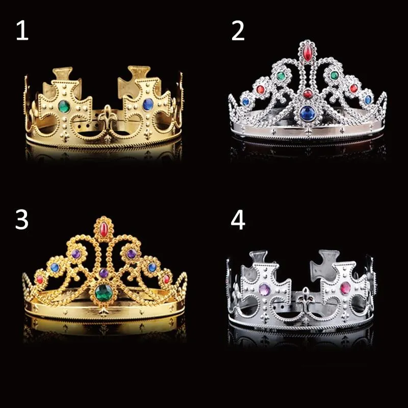 King & Queen Crowns for Prom or Wedding in Gold and Silver