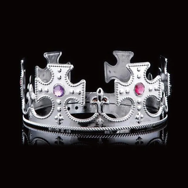 King & Queen Crowns for Prom or Wedding in Gold and Silver