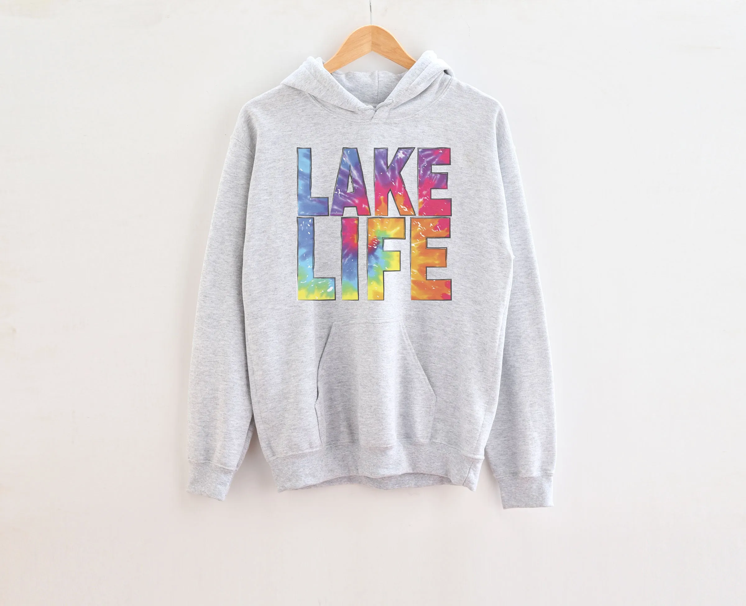 Lake Life Tie Dye Adult Hoodies