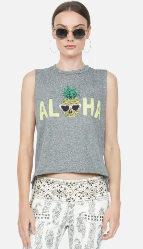 Lauren Moshi Kinzington Aloha Pineapple Muscle Tank