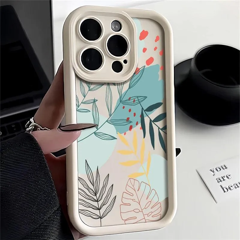 Leaves Cute Phone Case For Huawei Honor 50, 90, 20, 9X Pro, X9, X30, Y9 Prime 2019, Magic 5 Pro - CPC080 Pattern