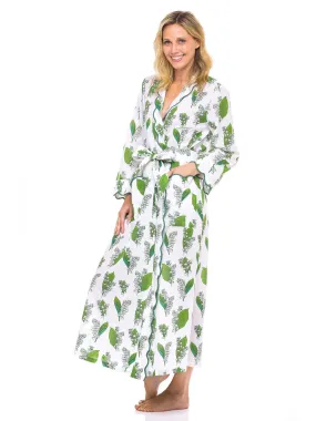 Lily-of-the-valley Classic Robe with Scalloping