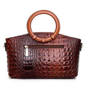 Luxury Designer Crocodile Leather Tote Bag, Shoulder Bag and Handbag