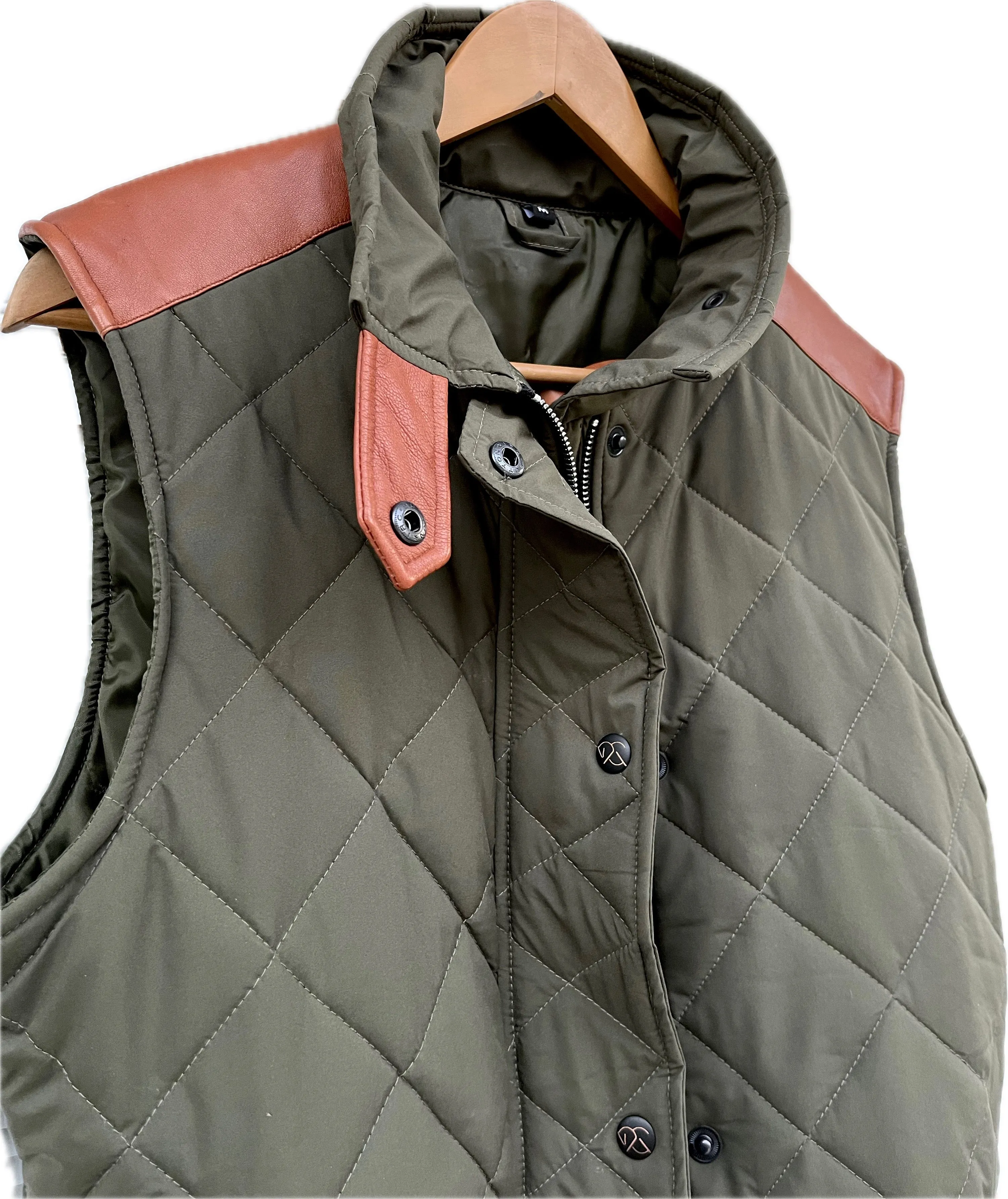 MALIN VEST LONG - hunter green