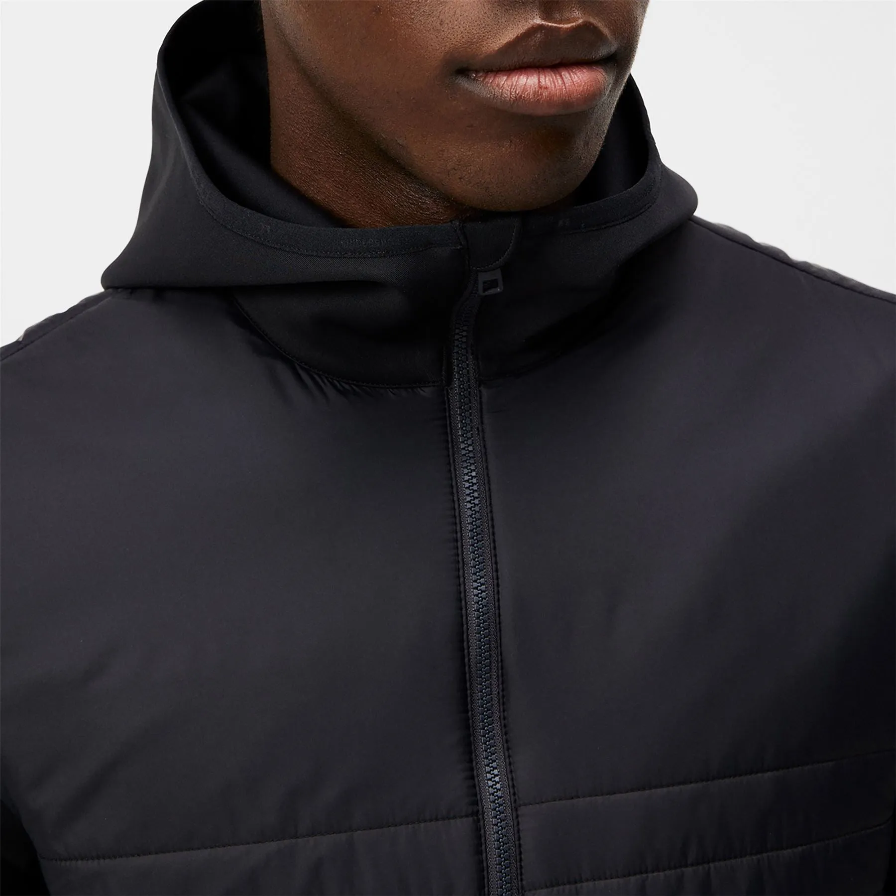 Martino LX Mid Quilted Hooded Hybrid Jacket Black - SS24