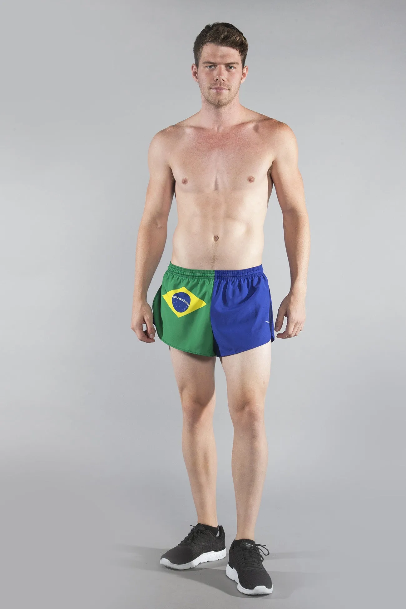 Men's 1" Elite Split Shorts- Brazil