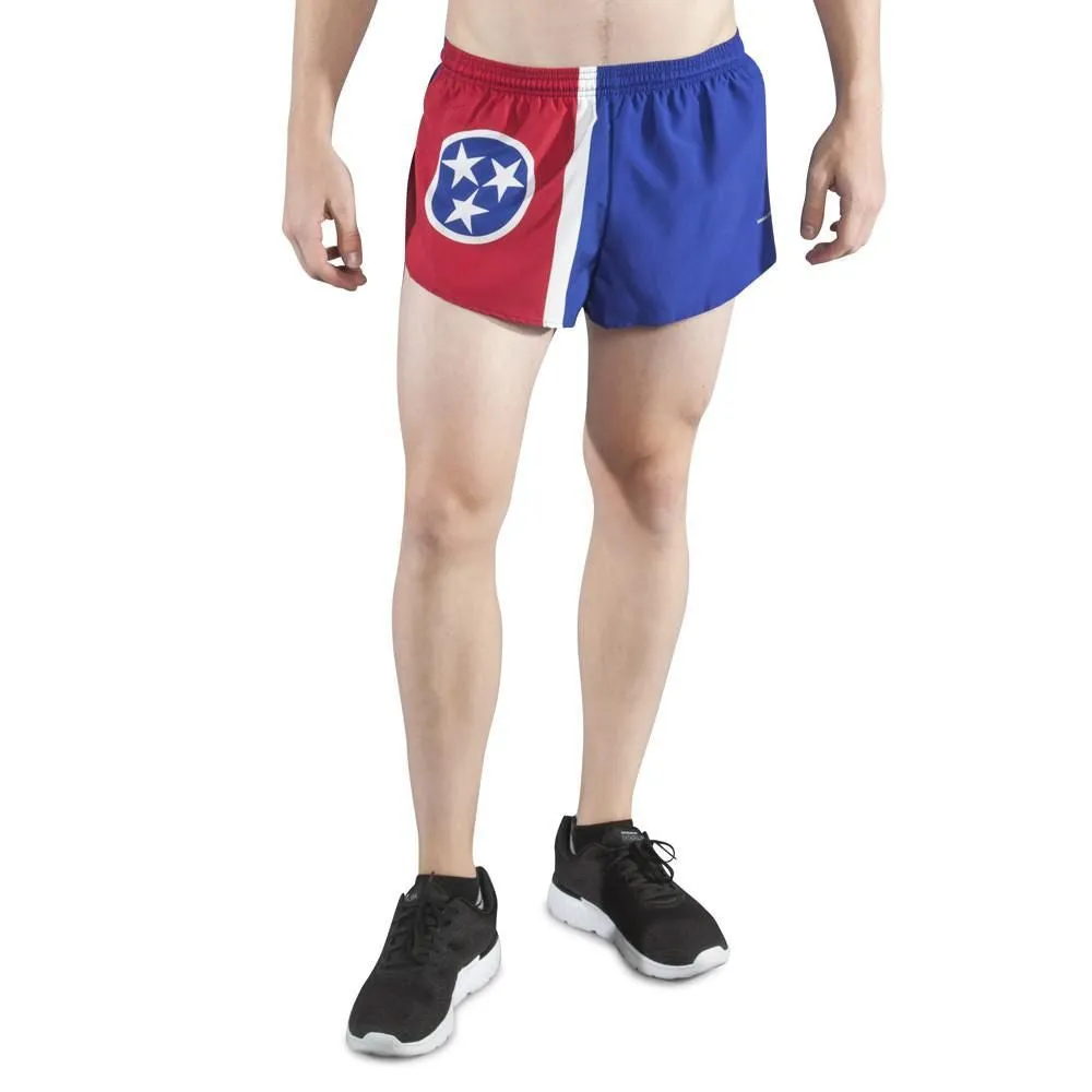 Men's 1" Elite Split Shorts- Tennessee