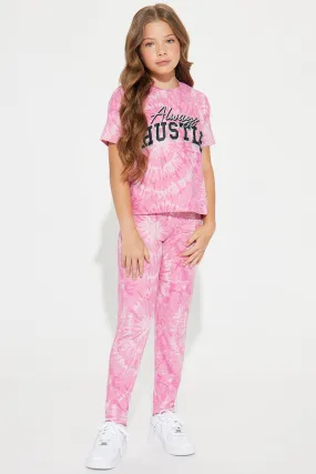 Mini Always Hustle Legging Set - Pink