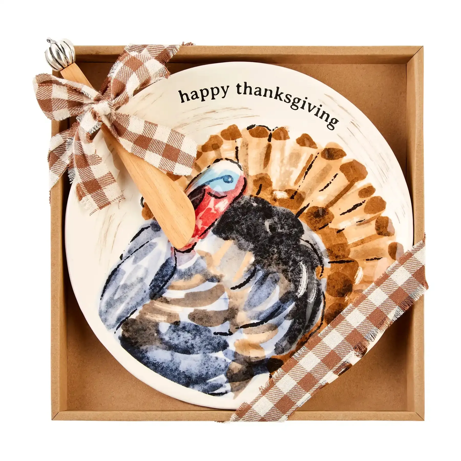 MUDPIE TURKEY CHEESE PLATE SET