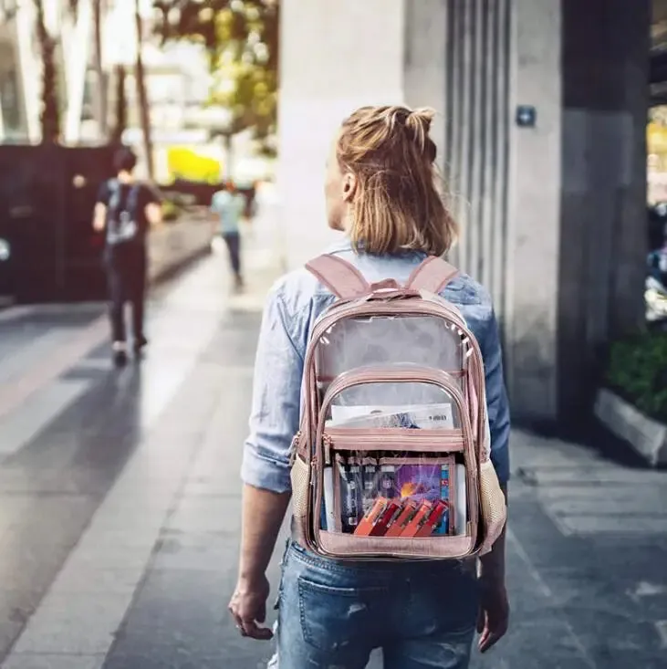 Multi-functional Waterproof Transparent Backpack for Women