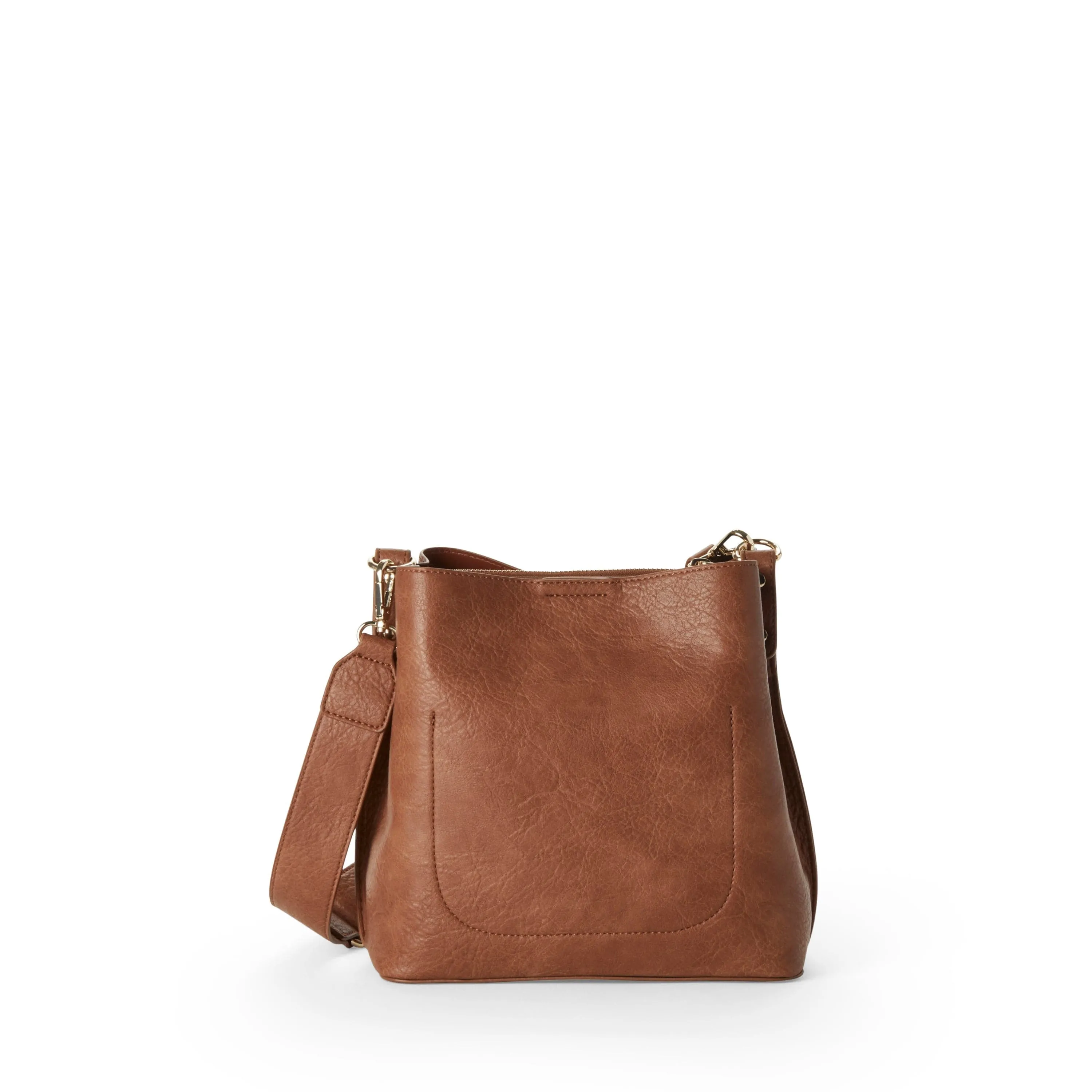 Naomi Vegan Leather Bucket Crossbody | Multiple Colours