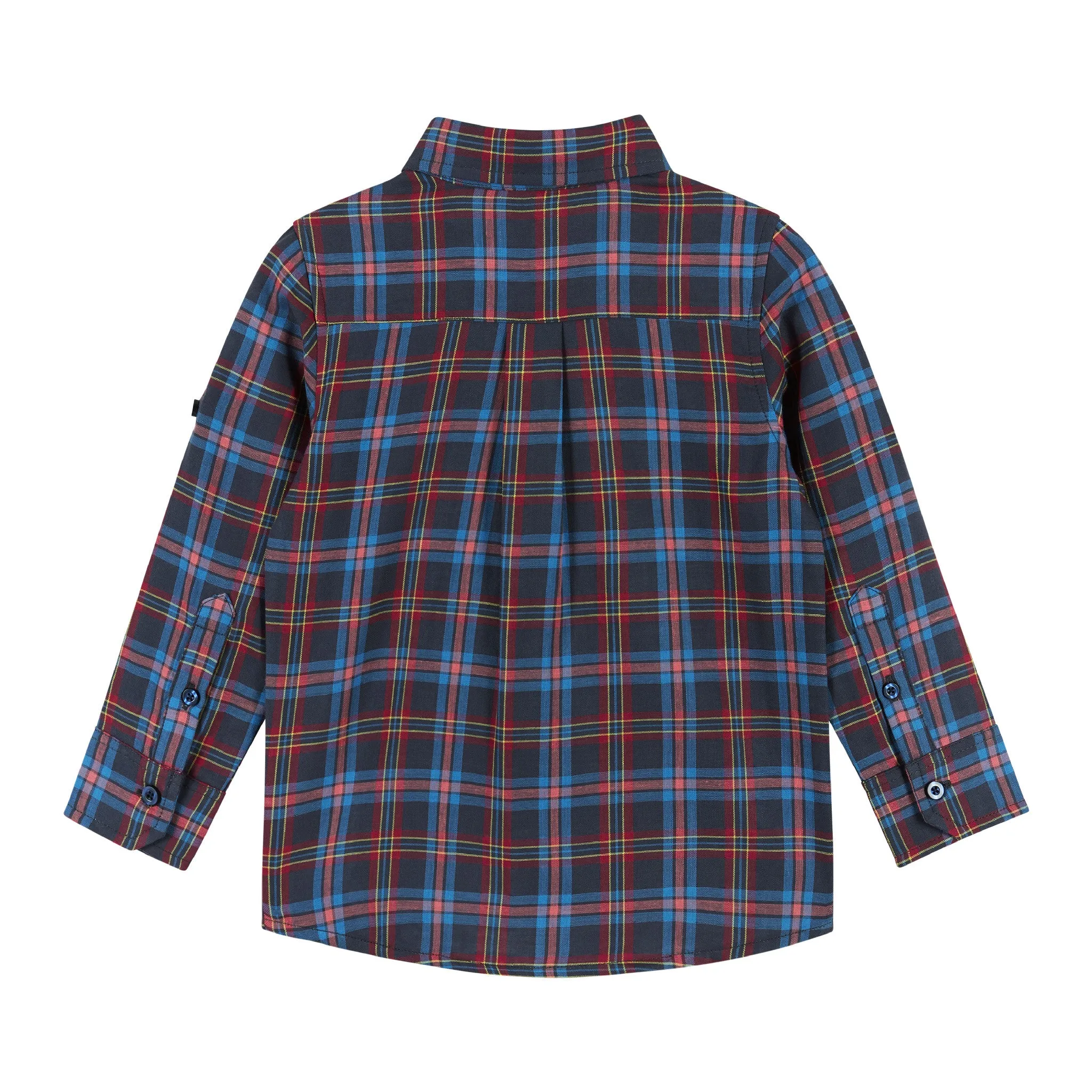 Navy Check Two-Faced Buttondown shirt  | Navy