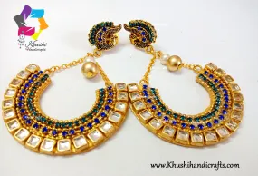 Peacock Chandbali Earrings