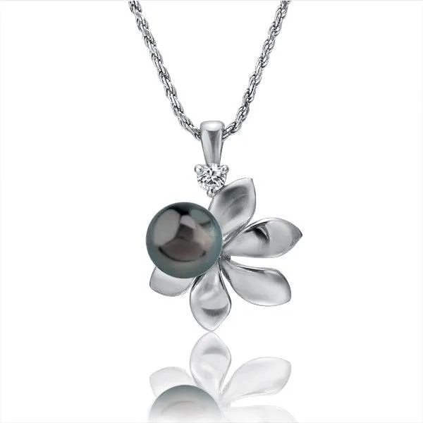 Pearl Blooming Naupaka Pendant