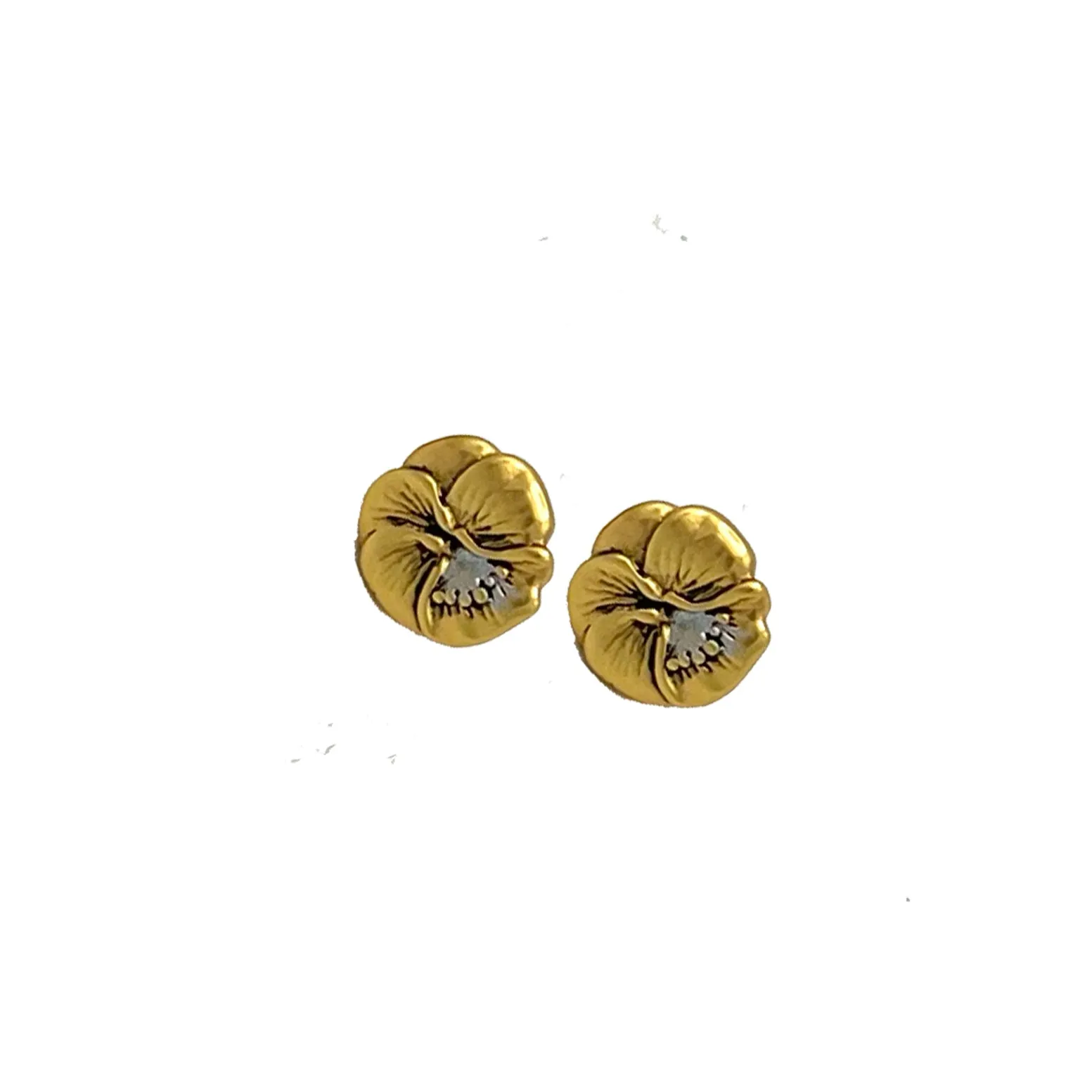 Petit Pansy Stud Earrings