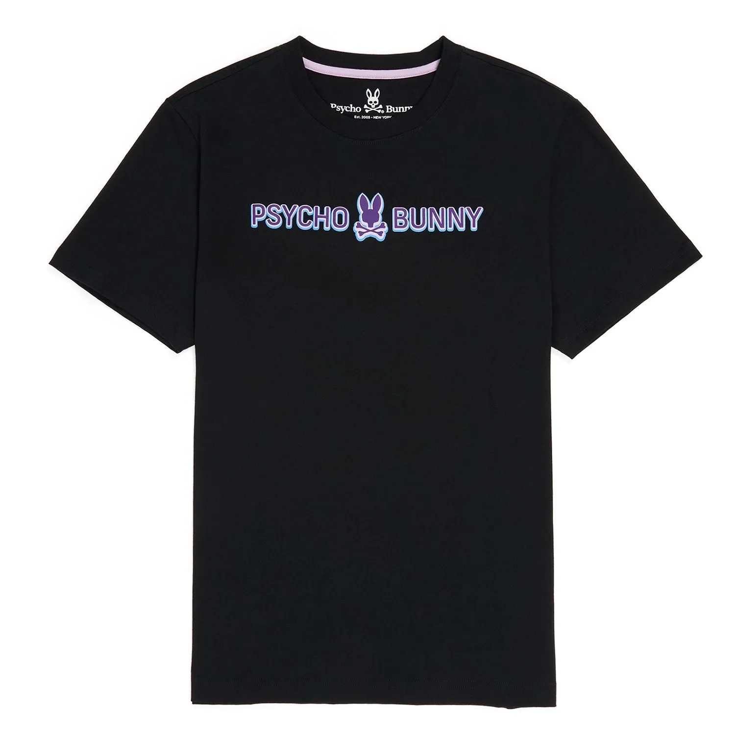 Psycho Bunny Mens Greenwich Graphic Tee - Black