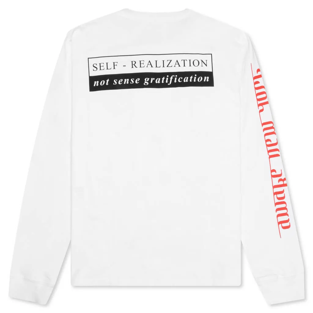 Realization Printed Long Sleeve Tee - White