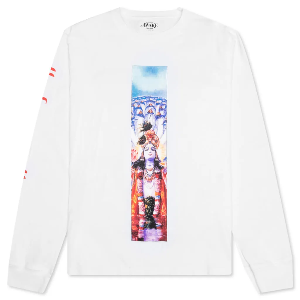 Realization Printed Long Sleeve Tee - White