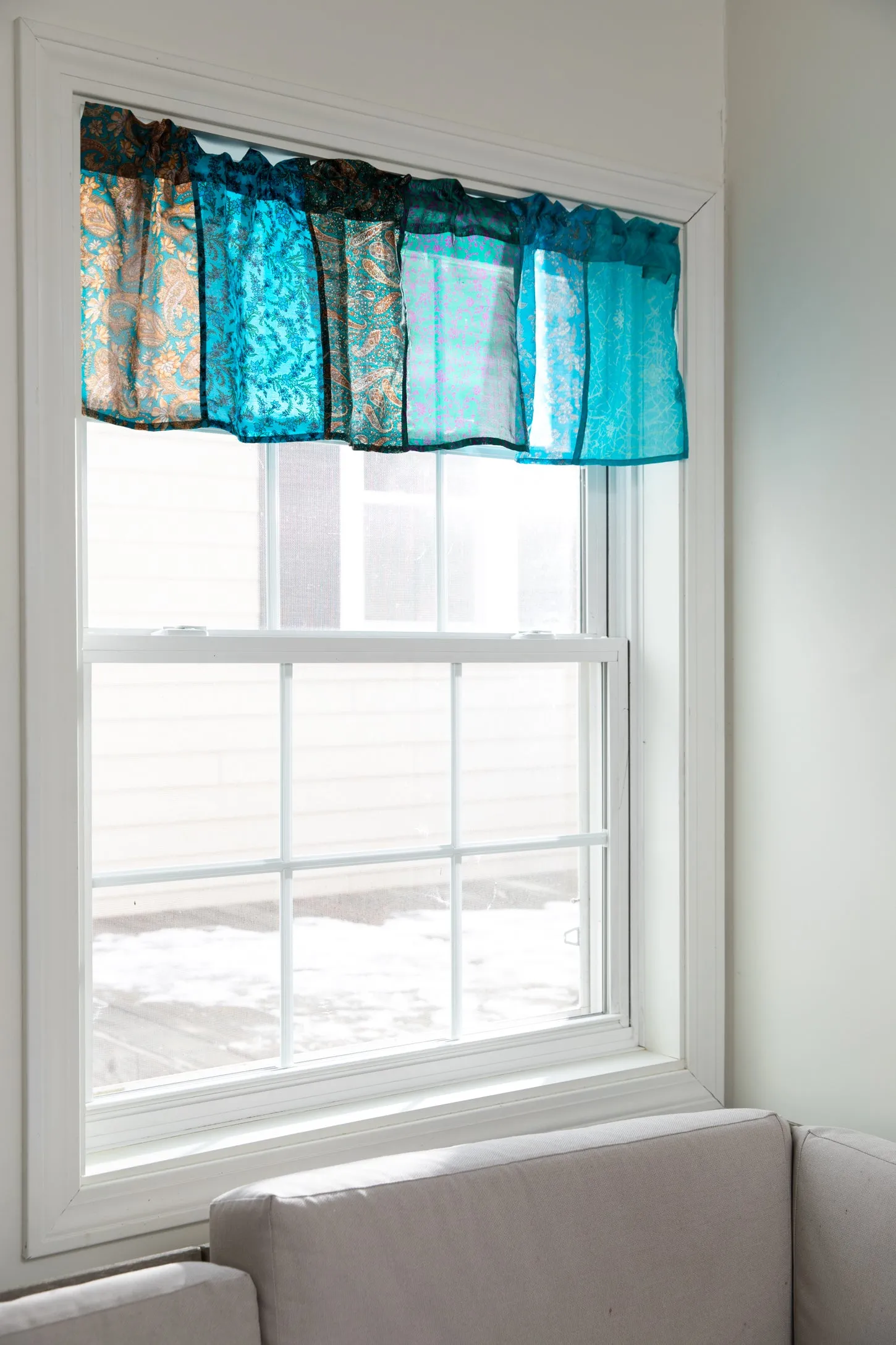 Recycled Patchwork Sari Valance