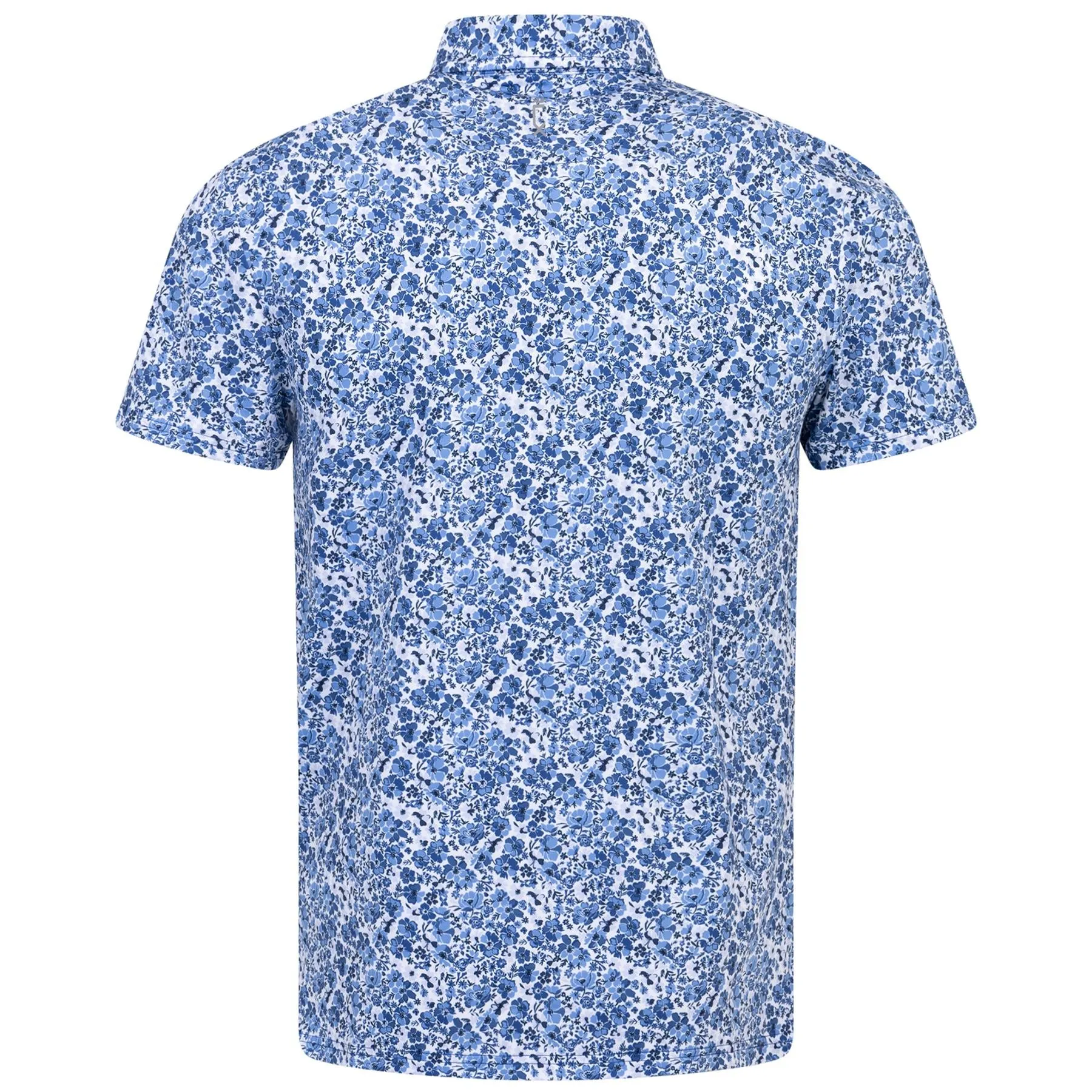 RLX Tailored Fit Printed Airflow Polo Floral Blue - SS24