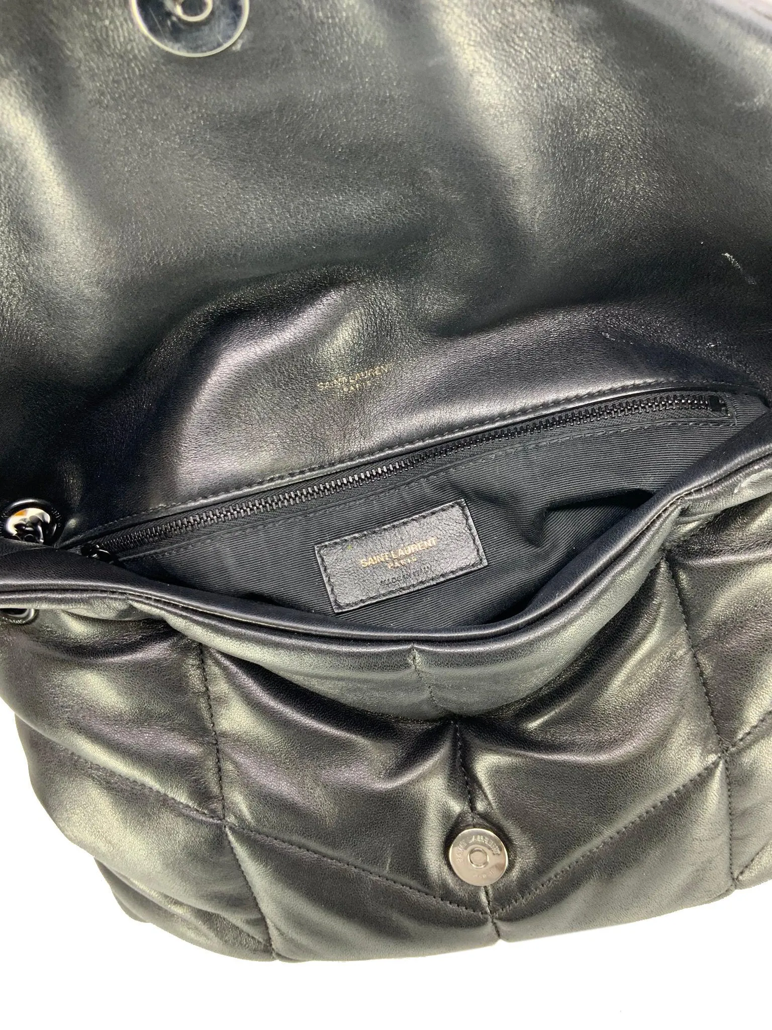 SAINT LAURENT MEDIUM PUFFER SHOULDER BAG