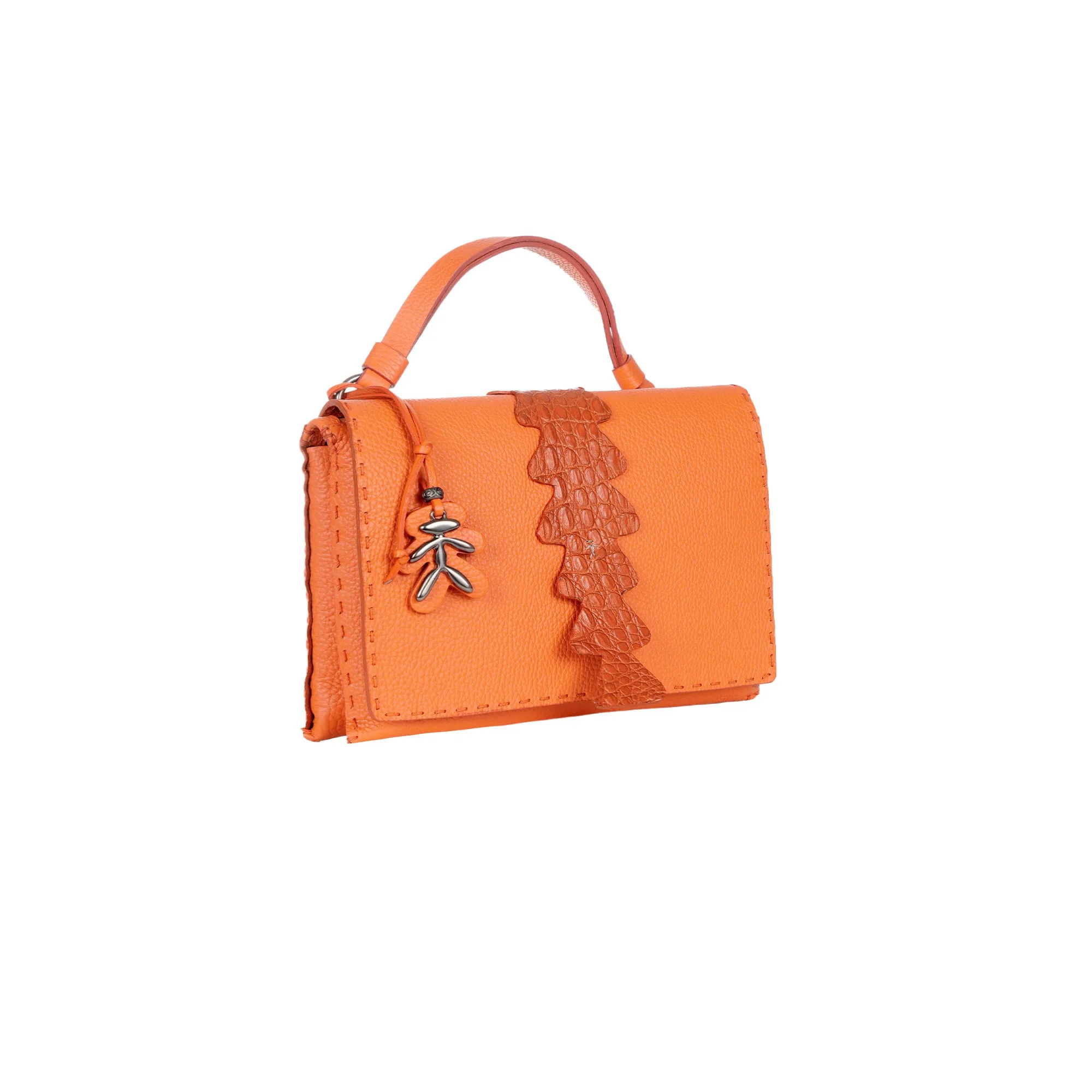 Saretta S Muflone with Crocodile Orange