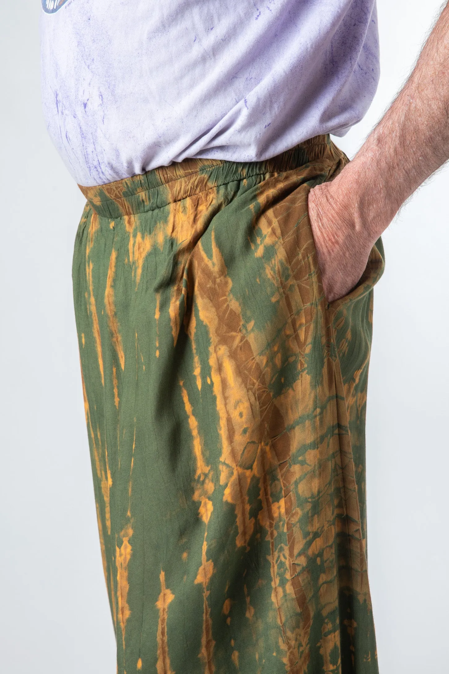 Shibori Mens Tie Dye Harem Pants