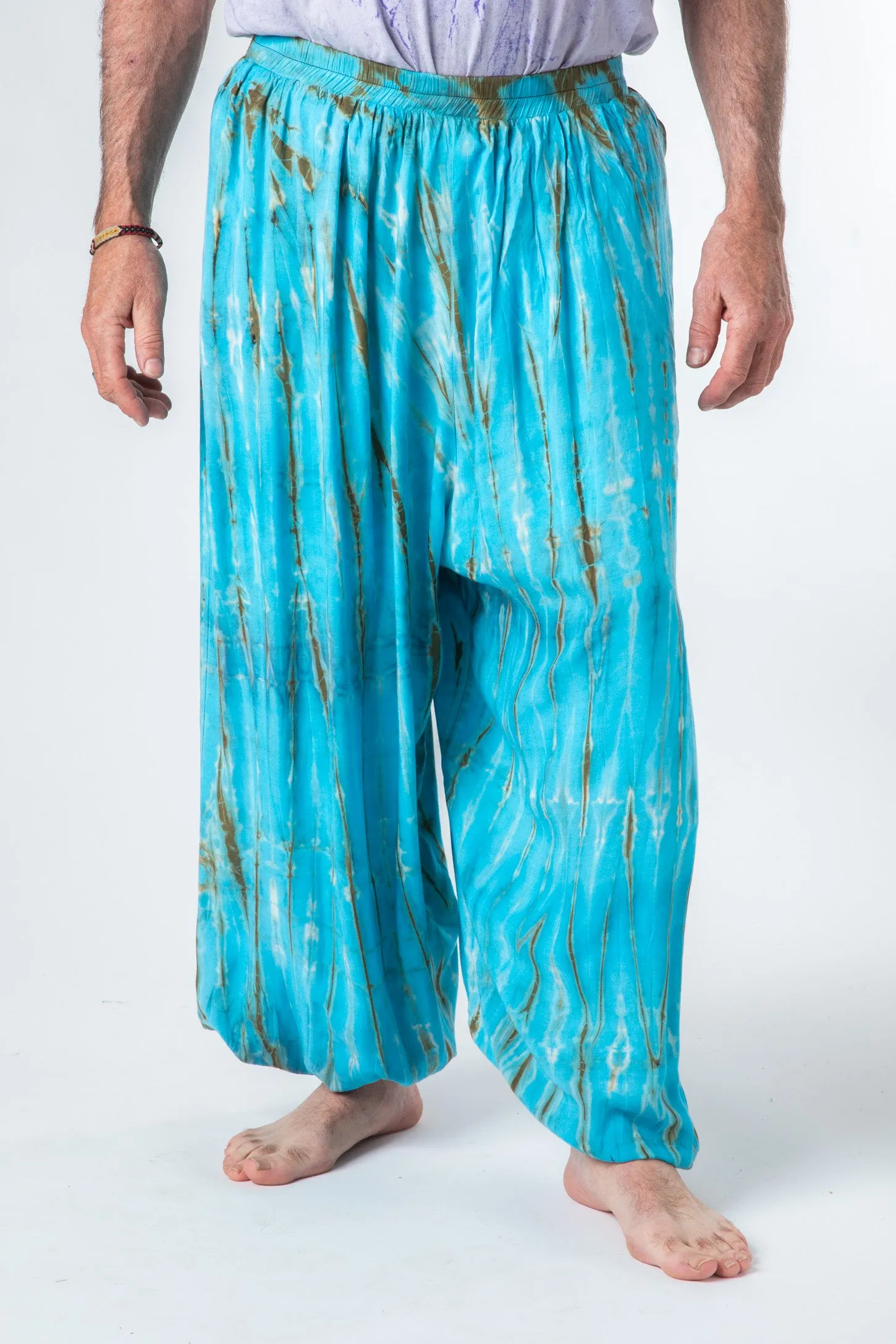 Shibori Mens Tie Dye Harem Pants