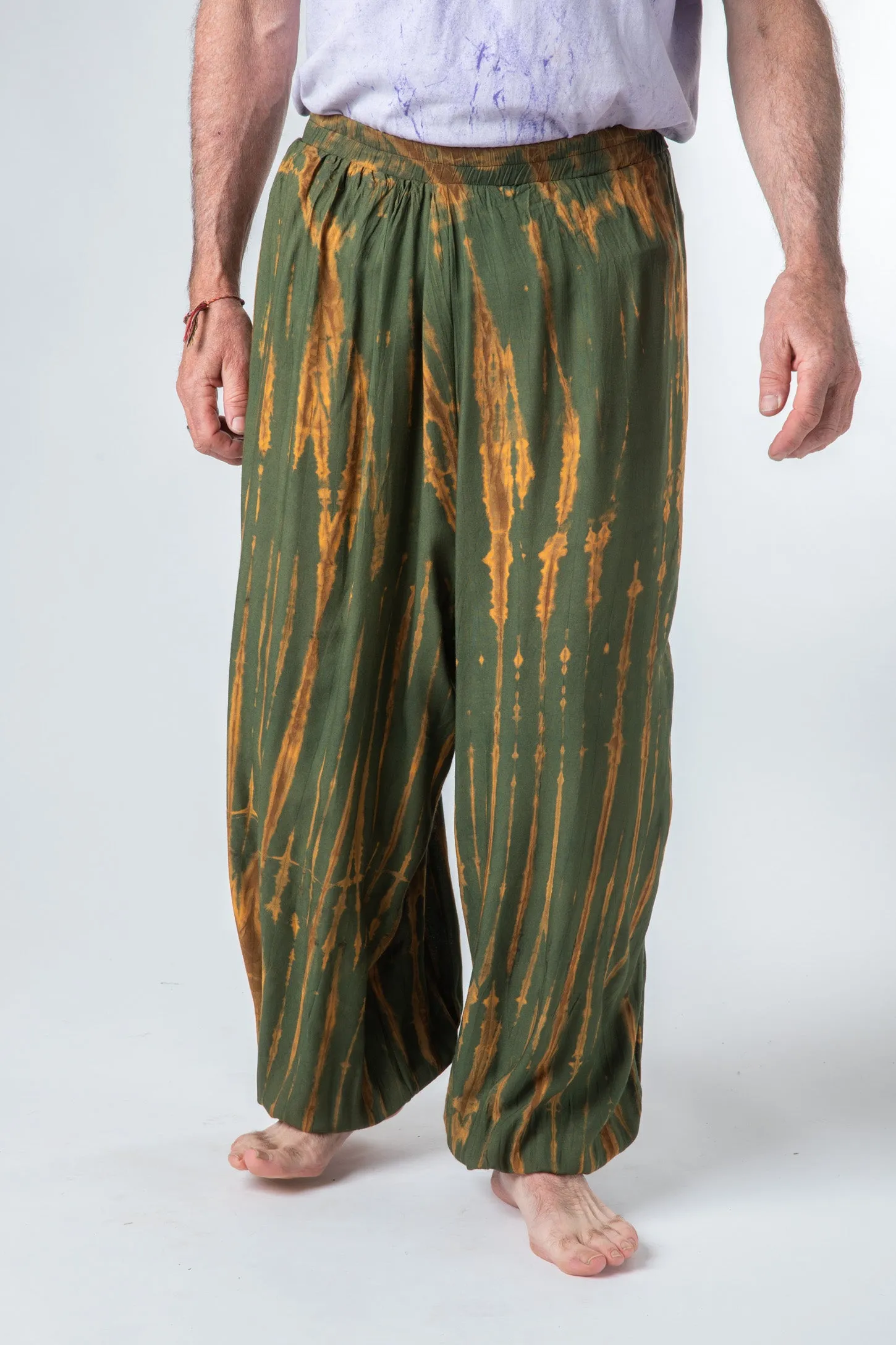 Shibori Mens Tie Dye Harem Pants