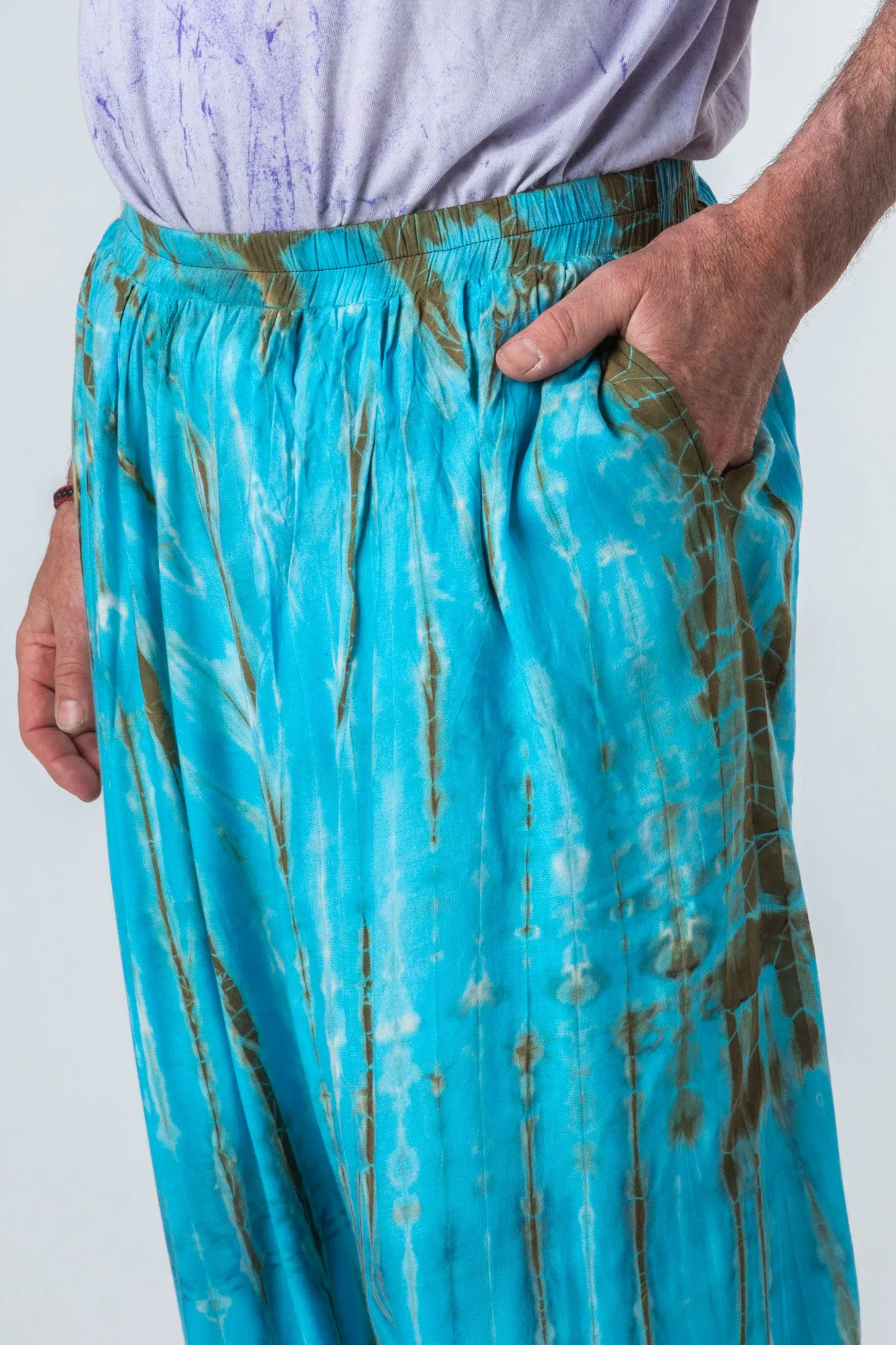 Shibori Mens Tie Dye Harem Pants