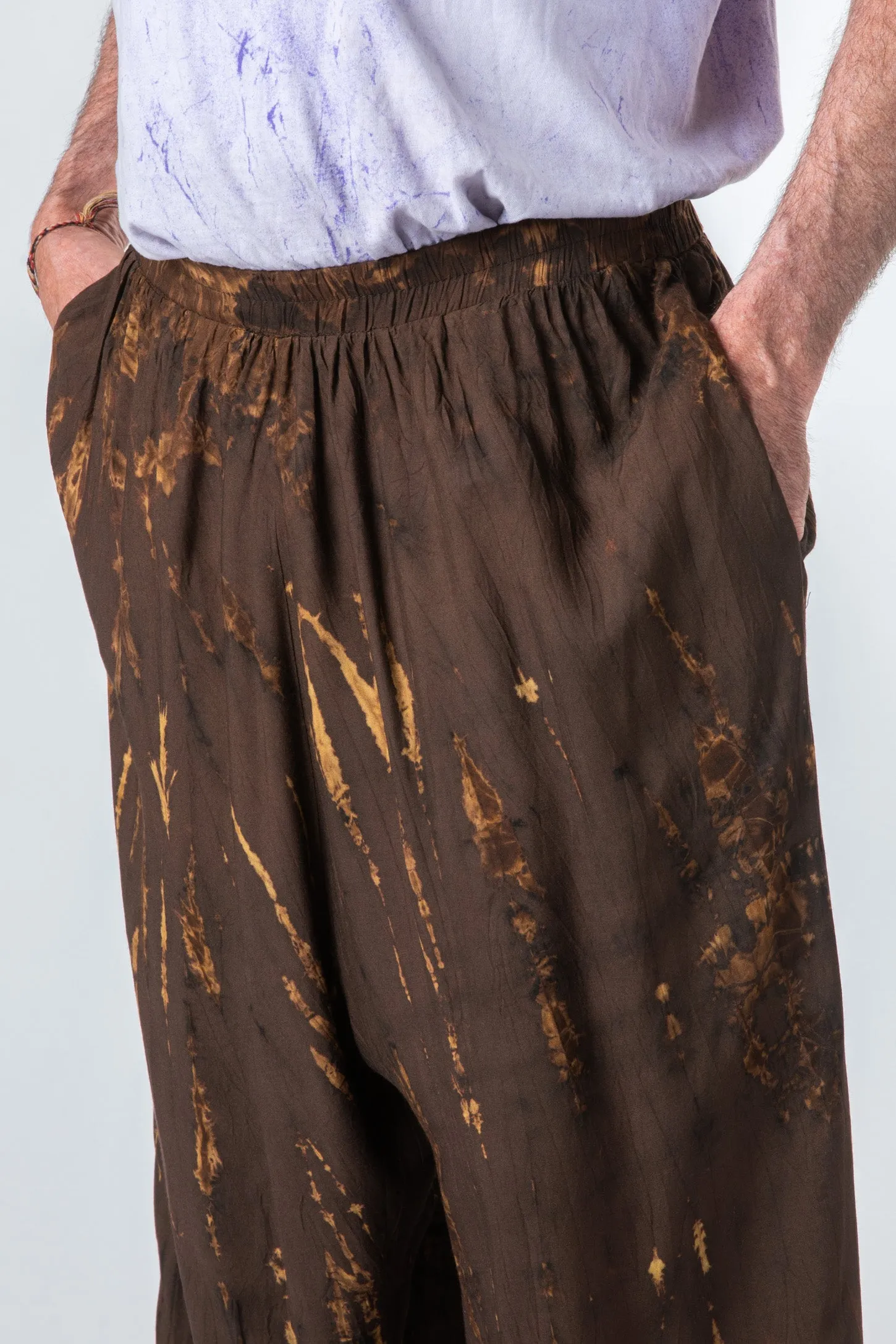 Shibori Mens Tie Dye Harem Pants