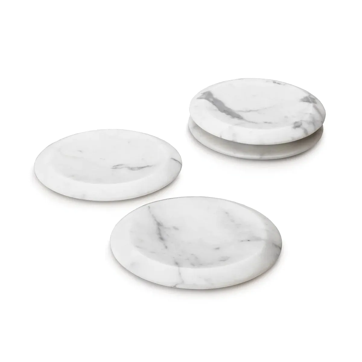 Simon Pearce White Marble Coasters