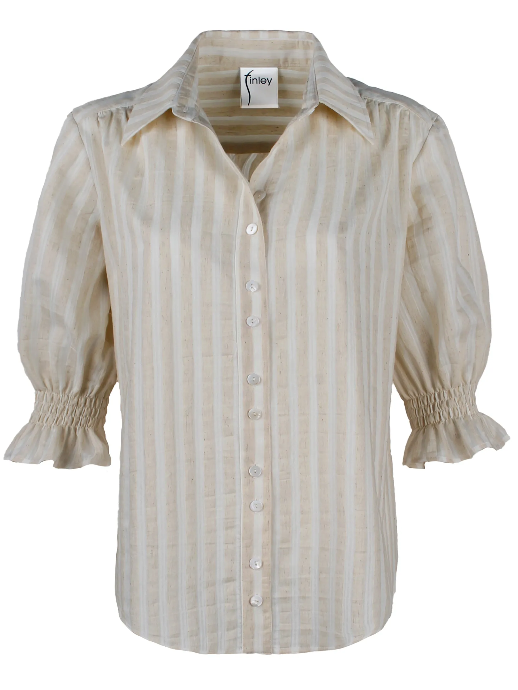 Sirena Shirt Natural Stripe