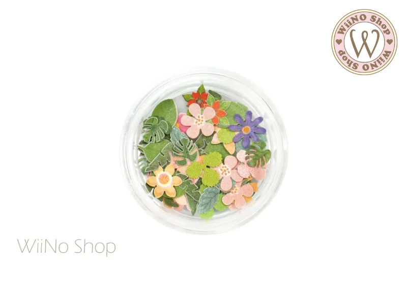 Summer Flower & Leaves Nail Art Sequin Decoration (S03)