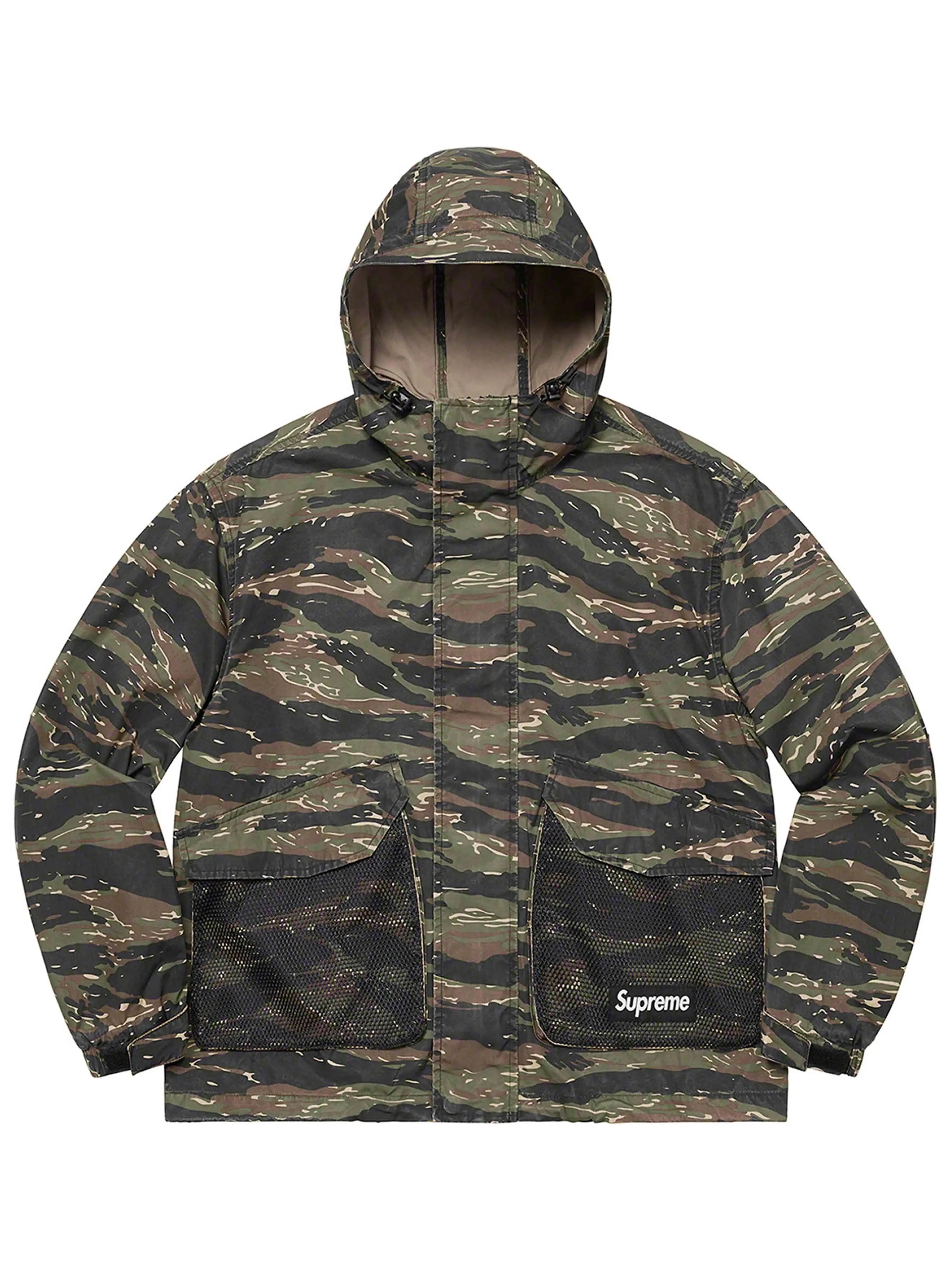 Supreme Mesh Pocket Cargo Jacket Tigerstripe Camo [SS21]