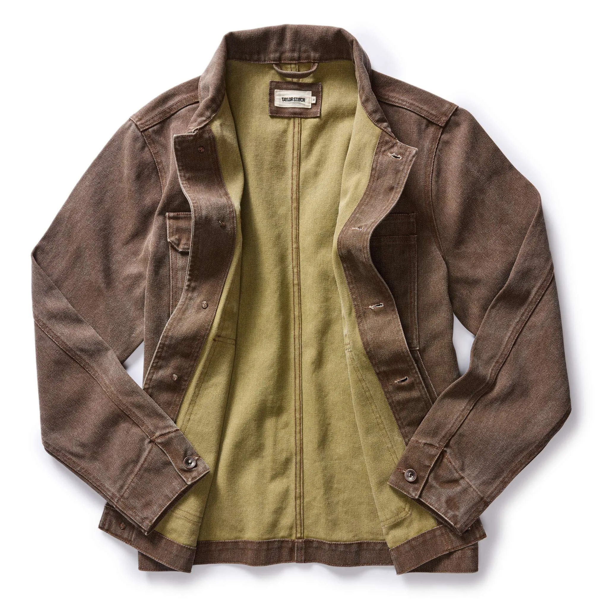 The Longshore Jacket in Aged Penny Chipped Canvas