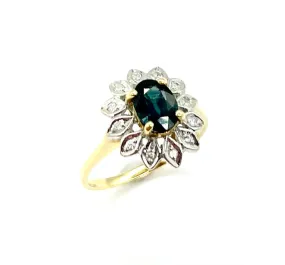 Tourmaline Flower Ring