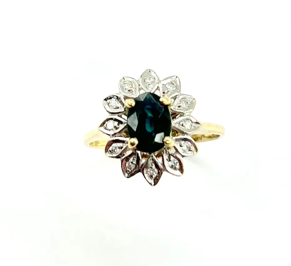 Tourmaline Flower Ring