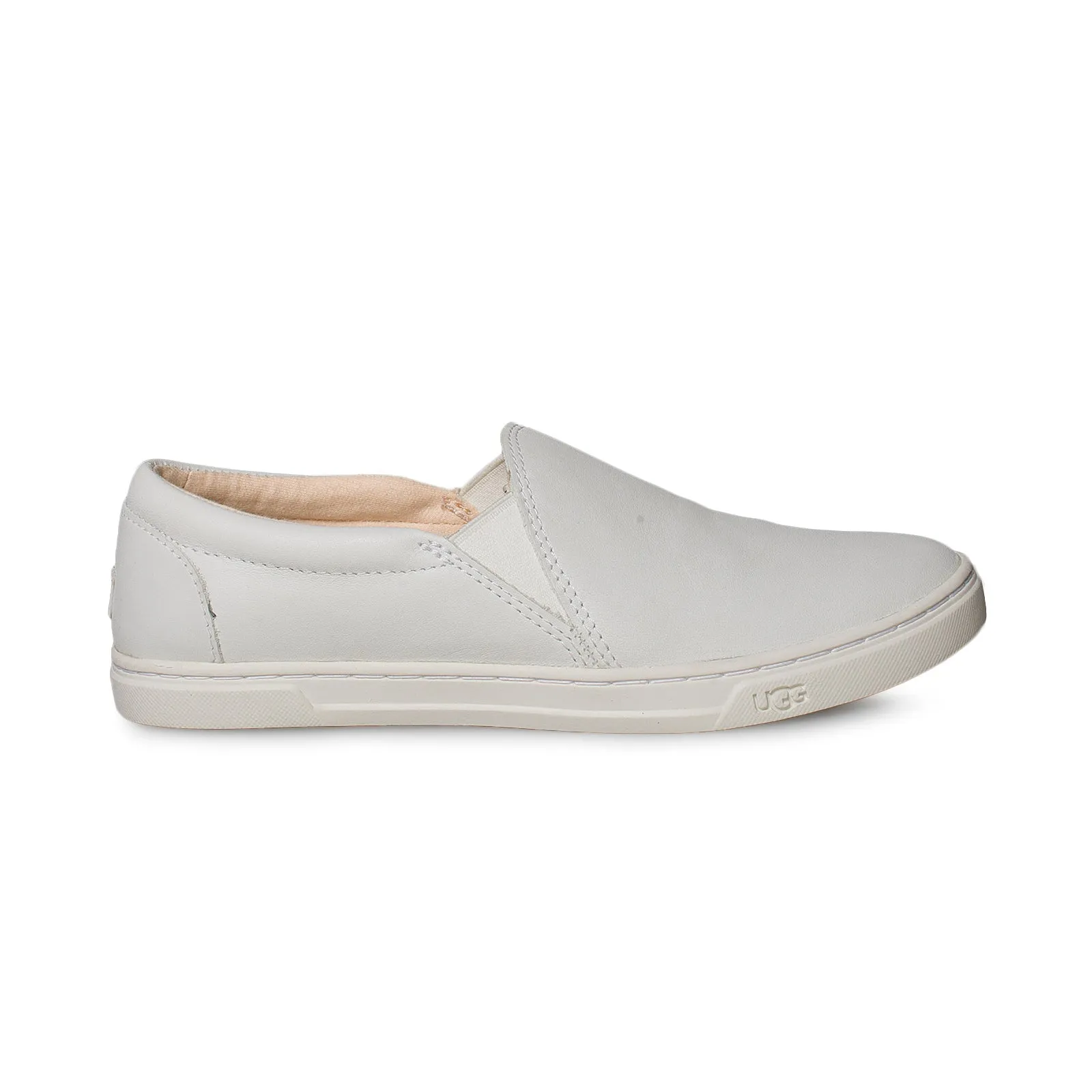 UGG Kitlyn Leather White Slippers - Women's