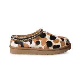 UGG Tasman Cow Print Chestnut Slippers - Men's