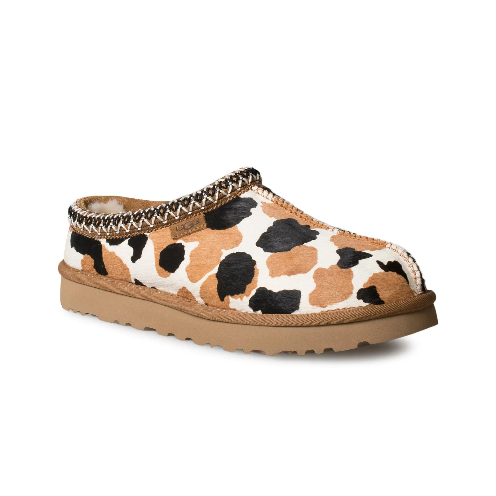 UGG Tasman Cow Print Chestnut Slippers - Men's