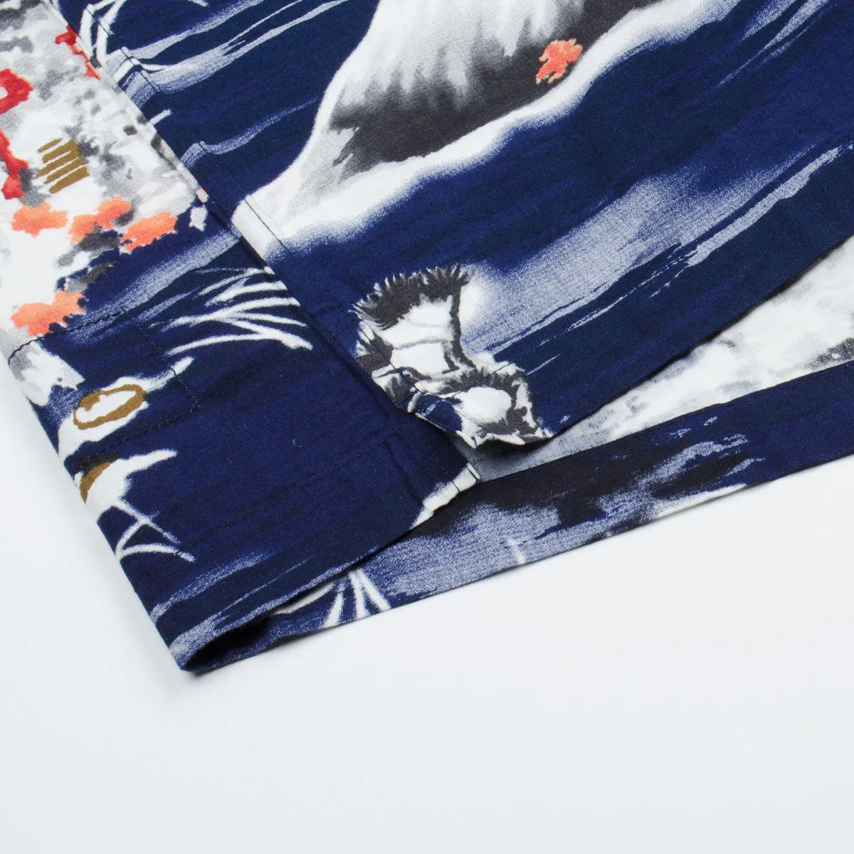 Universal Works - Road Shirt Fuji Summer Print - Navy