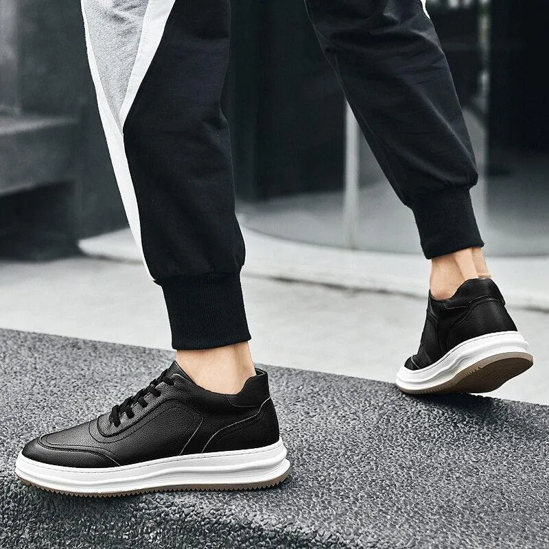 Vulcanized Leather Men's Casual Shoes - Sneakers GW434