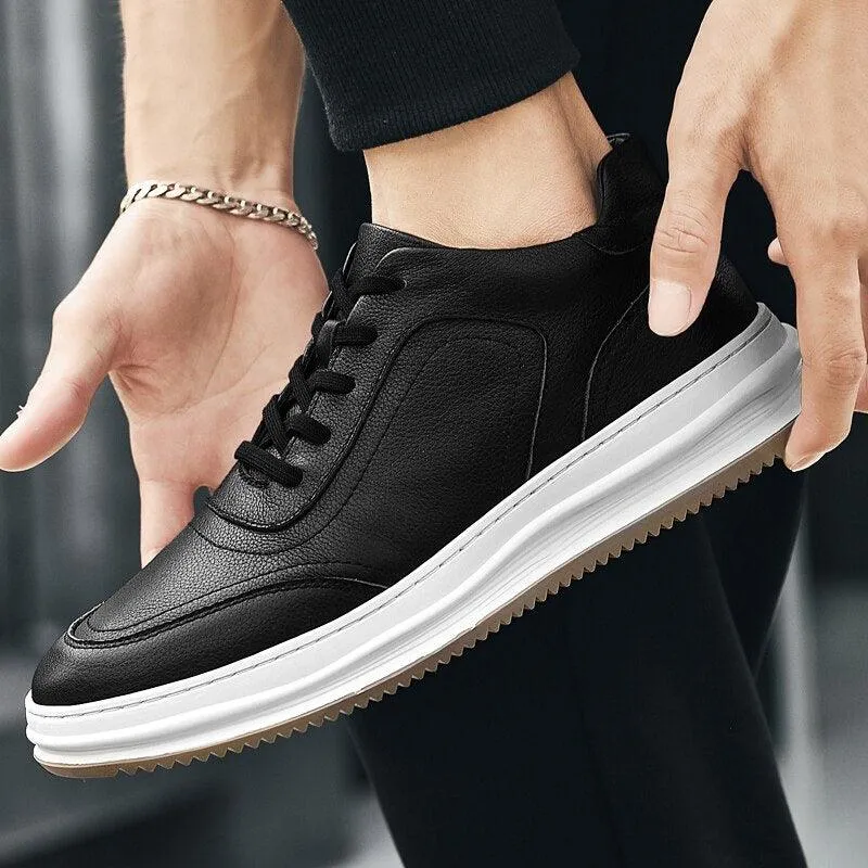 Vulcanized Leather Men's Casual Shoes - Sneakers GW434