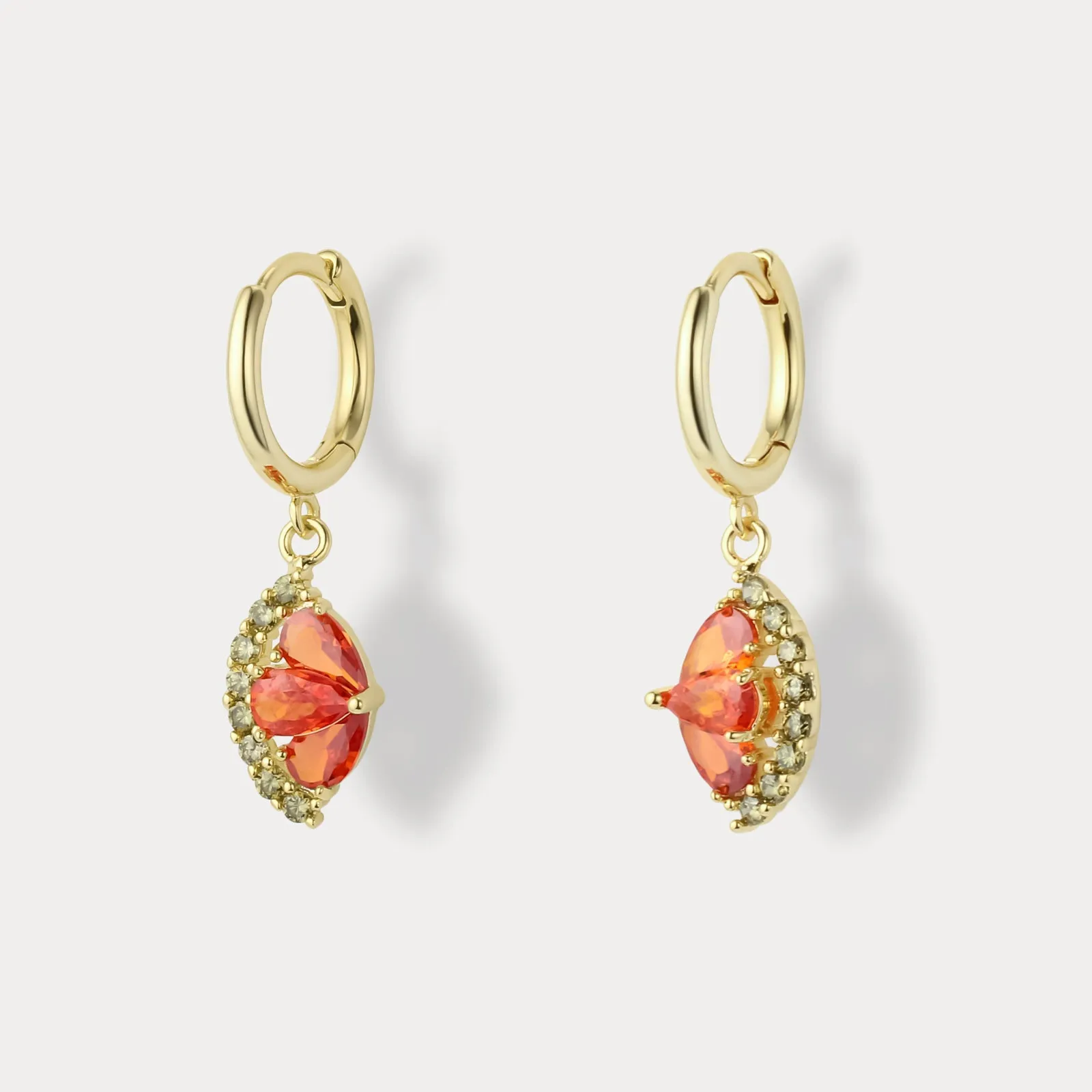 Watermelon Hoop Earrings